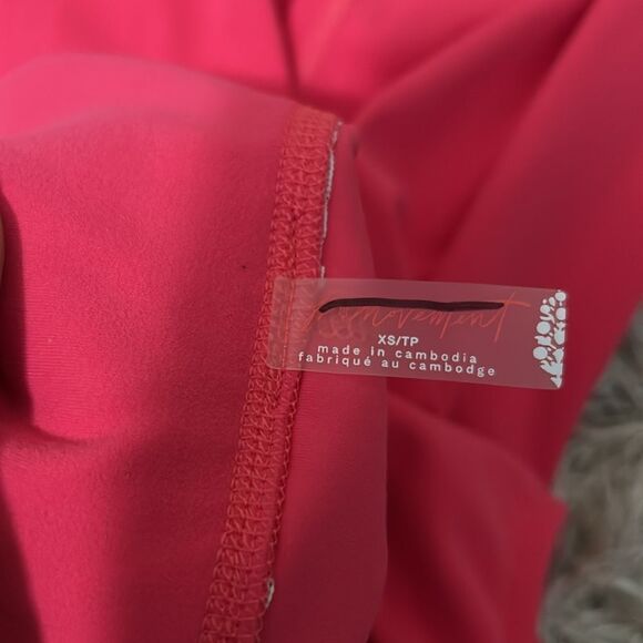 NWOT Free People Movement Never Better One-Piece Jumpsuit in Neon Coral size XS - Picture 15 of 16